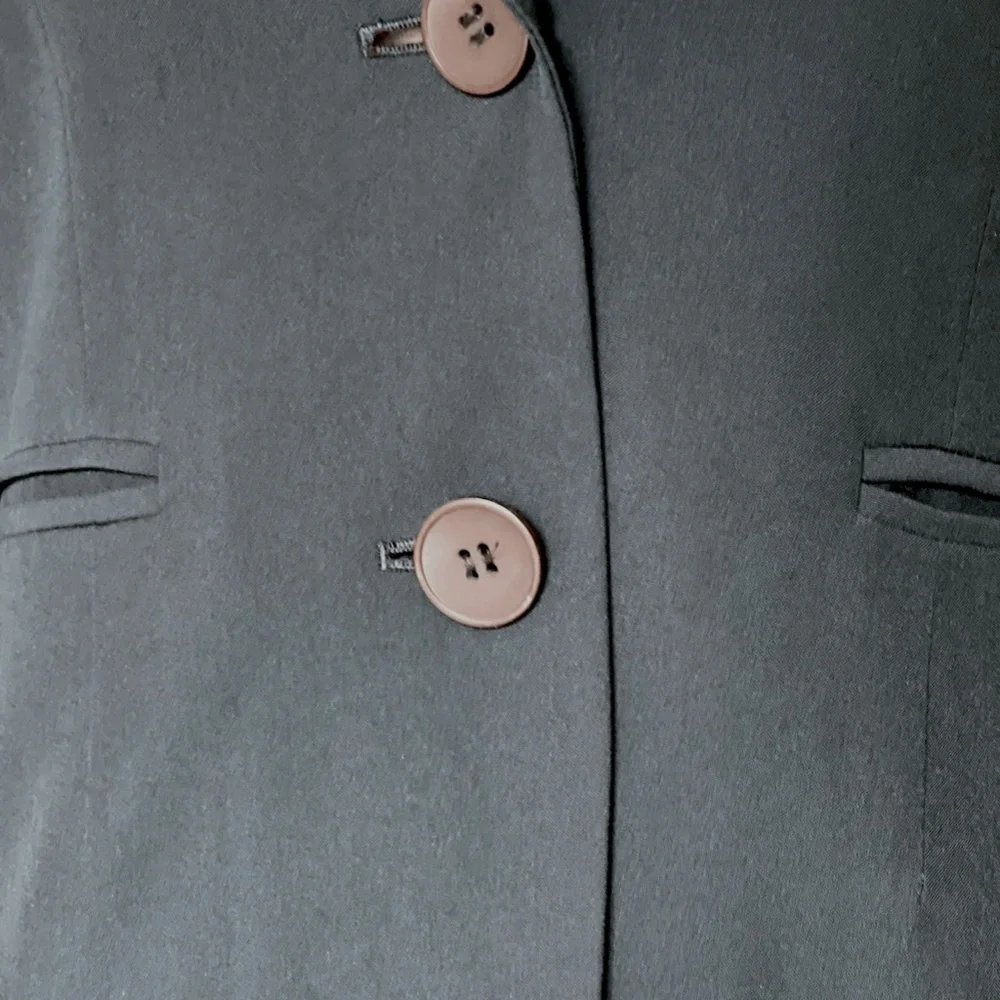 Dark Blue-Black, Lightweight, 2-Button Blazer | Jones New York - Picture 4 of 7